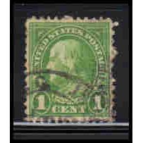 Used 632 1c Benjamin Franklin Fine KA7191