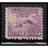 752 3c Washington's Hdqs Barely Clears MNH O4792