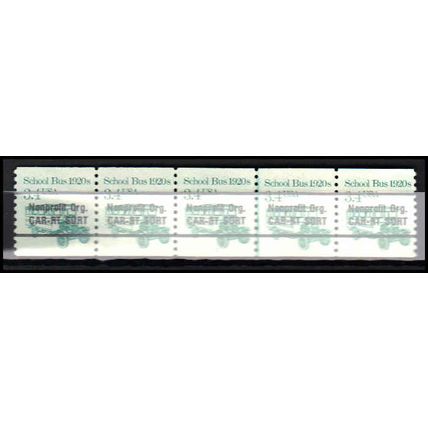 2123a 3.4c School Bus Fine MNH Dry Gum PNC 1/5 AA0242