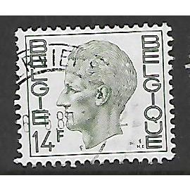BELGIUM 1971 KING BAUDOUINS 40 th BIRTHDAY 14F GREEN SG 2219c FINE USED#