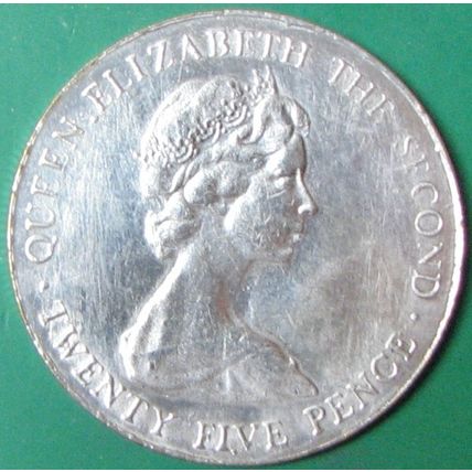 1978, 25 Pence, Guernsey Medallic Issue. Challenge Coin, Souvenir. REPLICA. 66.