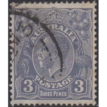 AUSTRALIA, 1932 3d George V die II ultramarine, SG 128 (Scott #117), used