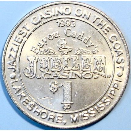 Jubilee. $1 Casino Token. Lakeshore, MS. R77.
