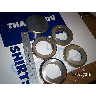6 WILSON THICK TURRET DIES MIXED LOT, ROUND SQUARE RECTANGLE,5" DIA,SC