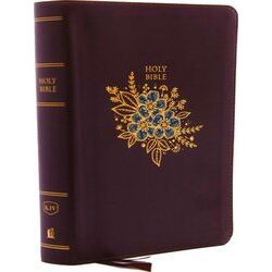 Kjv, Deluxe Reference Bible, Personal Size Giant Print, Imitation Leather, Burgu