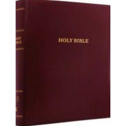 Kjv, Reference Bible, Super Giant Print, Leather Look, Burgundy, Red Letter Edit