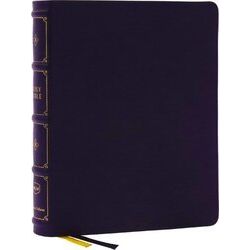 Nkjv, Large Print Thinline Reference Bible, Blue Letter, Maclaren Series, Leathe