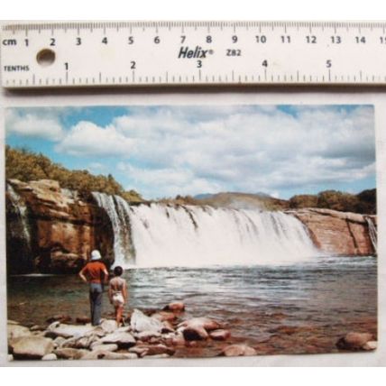 old postcard Maruia Falls, New Zealand