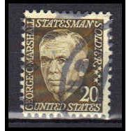 Used 1289 20c George Marshall Very Fine KA6133