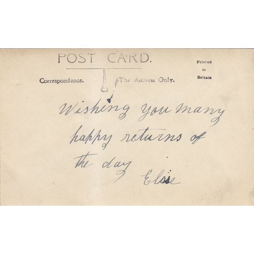 Vintage Colour Postcard - Joyous Birthday Roses