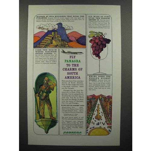 1962 Panagra Airways Ad - Fly to the Charms