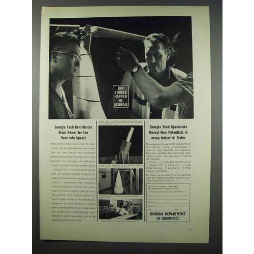 1962 Georgia Department of Commerce Ad - Georgia Tech