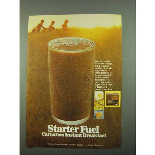 1969 Carnation Instant Breakfast Ad - Starter Fuel