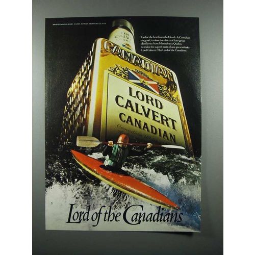 1981 Lord Calvert Canadian Whisky Ad - Kayak