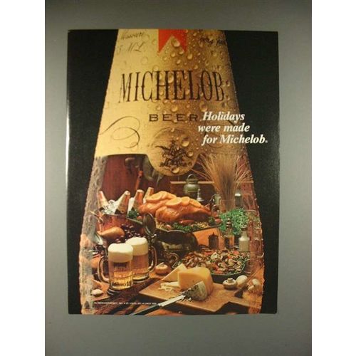 1981 Michelob Beer Ad - Holidays Were Made!