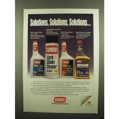 1993 Pennzoil Gumout Ad - Solutions, Solutions...