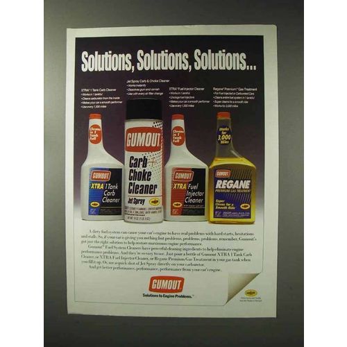 1993 Pennzoil Gumout Fuel System Cleaners Ad