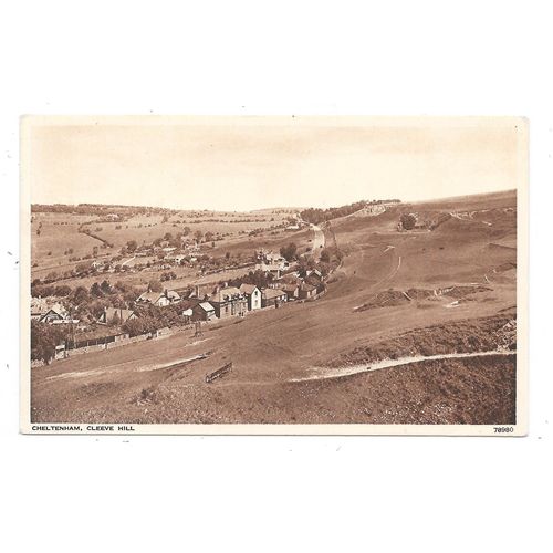 NICE PRINTED POSTCARD OF CLEEVE HILL CHELTENHAM GLOUCESTERSHIRE GOLF LINKS (593)