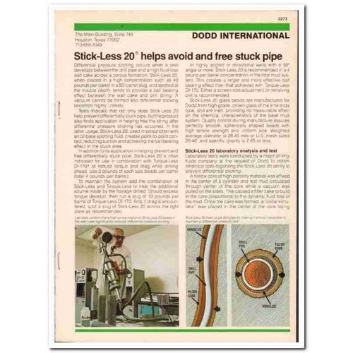 Dodd International Inc 1983 Vintage Catalog Oil Drilling Production