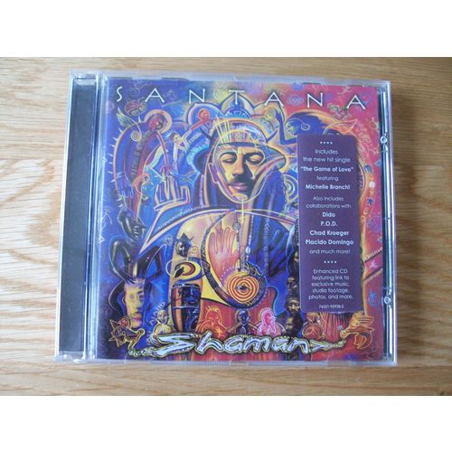 Santana SHAMAN CD ALBUM 2002 ARISTA **GC**