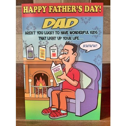 Father's Day Card - Colourful Joke card - 005