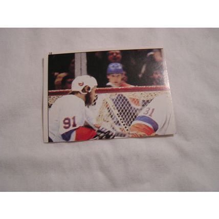 Stanley Cup Finals Wayne Gretzky 1983 Topps STICKER NO. 18