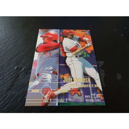 1995 Fleer Card # 281 Jose Canseco Near Mint (7) Texas Rangers