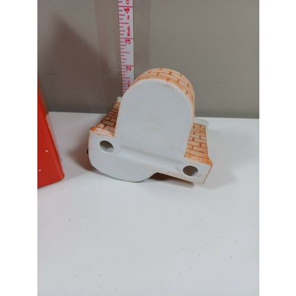 Vintage Avon Fireplace Friends Candle Holder with Bayberry Tealight Candle IOB