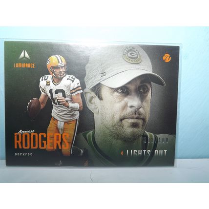 NFL 2021 Luminance AARON RODGERS (Packers) Orange Lights Out #LO2 32/100