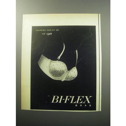 1957 Bi-Flex Bras Ad - Convertible four-way Bra