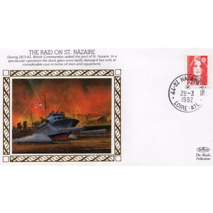 The Raid On St Nazaire 1942 WW2 Benham Military First Day Cover