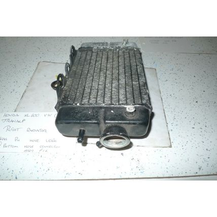 HONDA XL600 V TRANS ALP RIGHT RADIATOR (PIN HOLE REPAIR REQUIRED) (CON-F)