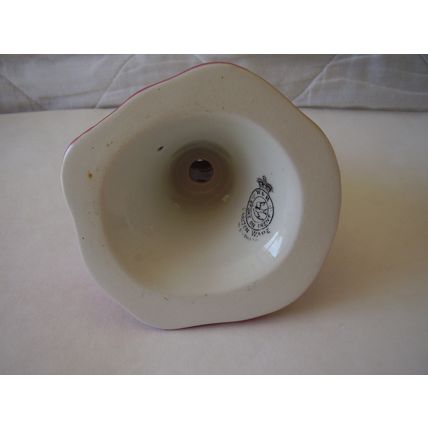 Carlton Ware Flower Rose Frog Pink Lustre Wiltshaw Robinson Crown Swallow Stamp