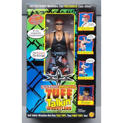 wwe wcw wwf ljn classic superstars 12" tuff talkin konnan wrestling figure