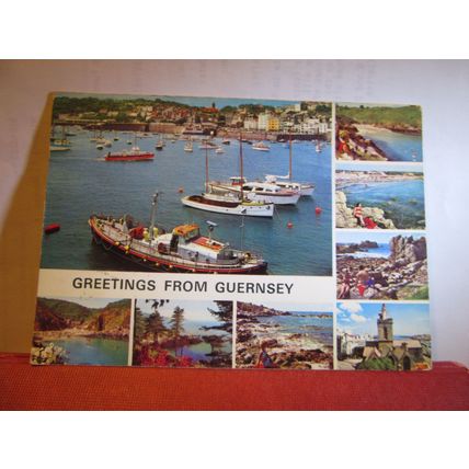 multiview, GUERNSEY, used postcard by John Hinde =