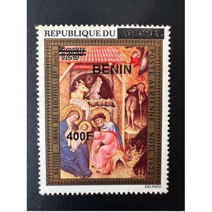 Bénin 2009 Mi. 1618 Noël Christmas 1972 Nativité Art Tableau Surchargé MNH **