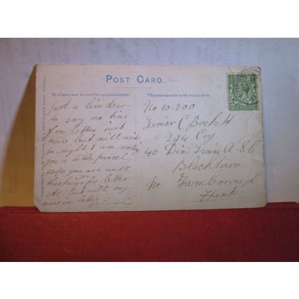 JUBILEE CLOCK, NEWBURY, BERKSHIRE, used antique postcard. by H H Palmer c.1906 =
