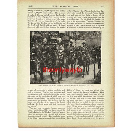 Queen Victoria's Jubilee, Escort Of Princes, Book Illustration (Print), c1895