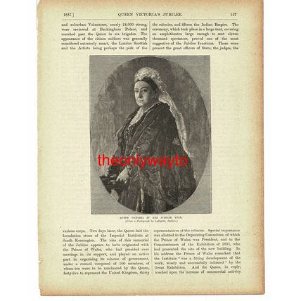 Queen Victoria In Her Jubilee Year 1887, Book Illustration (Print), c1895
