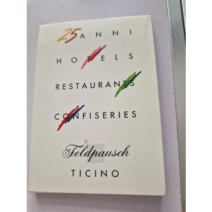 FELDPAUSCH TICINO HOTELS NOTE PAD