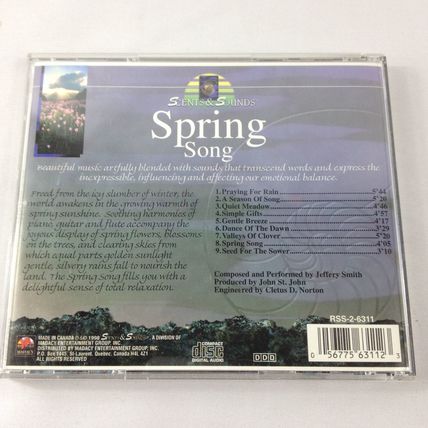 Scents & Sounds - Madacy - Spring Song - 1998 - Relaxation Music - CD - Used