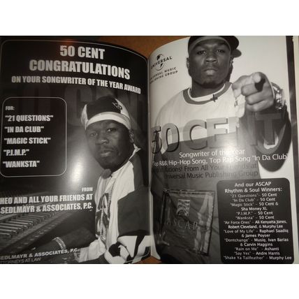 ASCAP 17th Annual Rhythm Soul Music Awards 2004 : Rick James, 50 Cent, Jay-Z