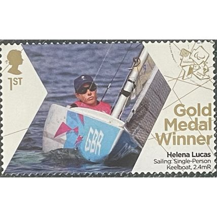 Great Britain 2012 Paralympic Gold Sailing Helena Lucas Used SG 3397 stamp