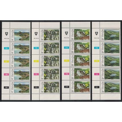 Venda Lakes and Waterfalls 4v Strips 1981 MNH SG#42-45