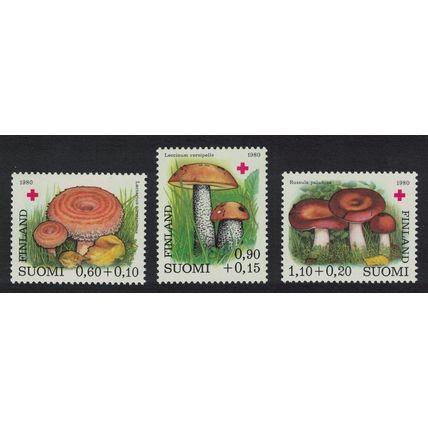 Finland Mushrooms 3rd series 3v 1980 MNH SG#967-969