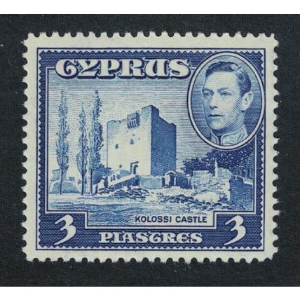 Cyprus Kolossi Castle 3 Piastres 1942 MNH SG#156a Sc#148A