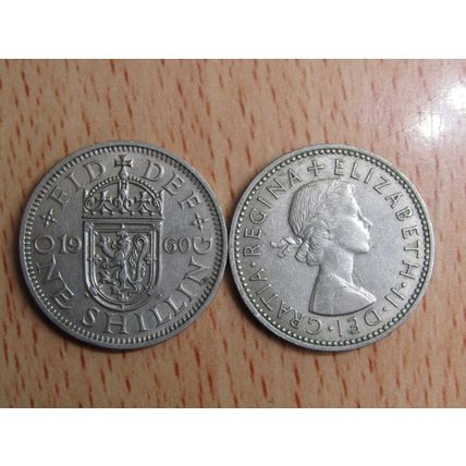 GB 1960 Elizabeth II Scottish 1/- Shilling Coin