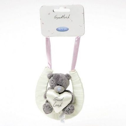 Me to You Tatty Teddy 3" Wedding Bear in a Horseshoe - Good Luck