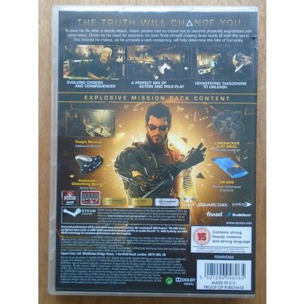 Deus Ex Human Revolution PC DVD