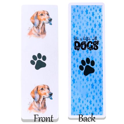 Dachshund Bookmark - Fully Laminated 300gsm Bookmark - Bookish Gift